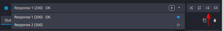menu mode de réponse désactivé