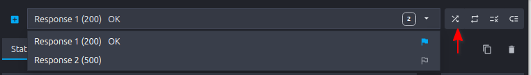 menu mode de réponse aléatoire